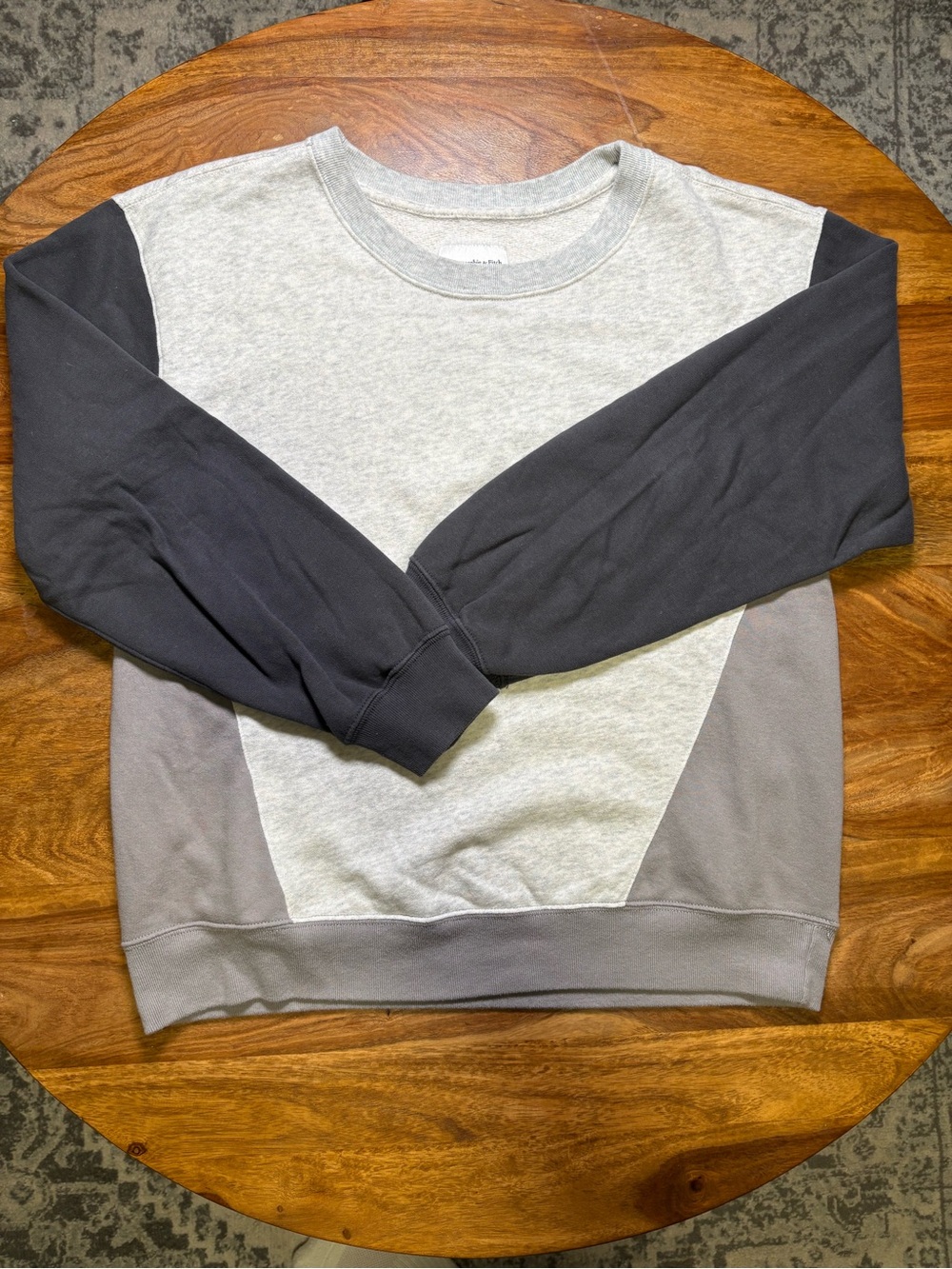 Abercrombie Women’s Colorblock Crewneck Sweater